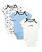 Little Me Baby-Boys Newborn Cute Puppies 3 Pack Bodysuit, Blue/Multi, 3 Months