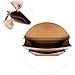 ECOSUSI Women Briefcase Laptop Backpack PU Leather Satchel Messenger Bag, Brown