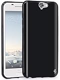 HTC One A9 Case, LK HTC A9 Case, Ultra [Slim Thin] TPU Gel Rubber Soft Skin Silicone Protective Case Cover for HTC One A9 (Black)