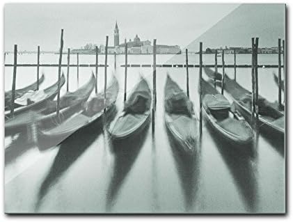 Turtle King Corp Retro Glass Wall Art Boats at The Bayou