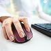 VicTsing Wireless Mouse, 2.4G 2400DPI Ergonomics Cordless Mouse with USB Receiver, Finger Rest, 5 Adjustable DPI Levels, Mobile USB Mice for Chromebook Notebook MacBook Laptop Computer PC, Wine