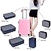 JJ POWER Travel Packing Cubes, Luggage Organizers with Shoe Bag (Navy Blue)