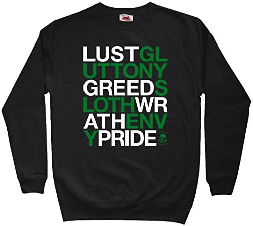 Special Blends Men's Seven Deadly Sins Sweatshirt - Black, XXX-Large