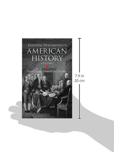 image for Essential Documents of American History, Volume I: From Colonial Times