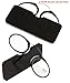 SOOLALA 2 Pairs of Women Men Go Everywhere SOS Pince Nez Style Nose Resting Pinching Portable Wallet Reading Glasses, +1.0x