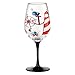 Enesco Designs by Lolita Maritime Acrylic Wine Glasses, Set of 2, 16 oz.