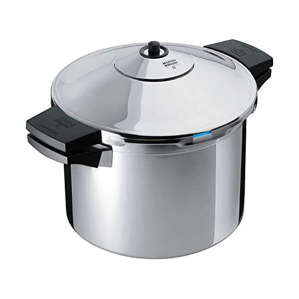 Kuhn Rikon DUROMATIC Pressure Cooker 8.75” 6.3 qt family of 4 with side