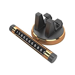 LIANYG Tijdelijke Parkeerkaart Lichtgevend Tijdelijk Stopbord Universele Mobiele Telefoon Auto Nummerhouder 360…