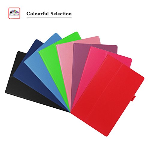 Sprint Slate 8" Tablet Case,Mama Mouth PU Leather Folio 2-Folding Stand Cover for 8" Sprint Slate 8 (AQT80) / Sprint Slate 8 Plus Android Tablet,Red - Thumbnail 6