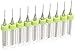 uxcell 10pcs 0.65mm Tip Spiral Flute Tungsten Carbide Micro PCB Drill Bits