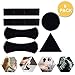 PartLove LCL18070301 6 Pack Reusable and Washable Phone Holder, Nano Rubber Pads, Fixate Pad Sticky to Toilet Wall Glass Mirrors, Dashboard, Kitchen, Cabinet Office, Black