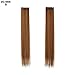 Miss Elegant 24” 10 Pcs Party Highlights Clip in Hair Extensions Colored Hairpieces Long Straight Hair Pieces Realistic Synthetic Hair Accessories for Girls 30g (Caramel Brown)thumb 2