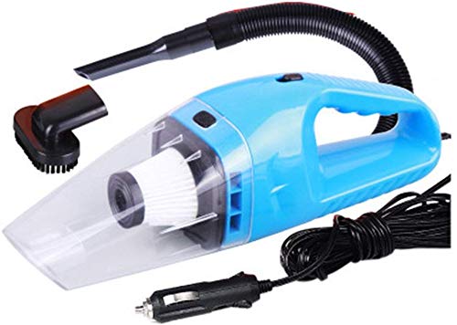 12v Handheld High Power Car Vacuum Cleaner, Carpet Cleaner for Car 120W 4000pa with Cigarette Plug Cleaning Pet Hair, Soot, Bread Crumbs and etc - Blue