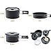 urbenfit Camping Cookware Set, with Aluminum Pot with Lid, Bowl, Wooden Spatula, Spoon with Stainless Steel Handle, Cleaning Sponge, Thick Gloves