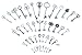 42pcs Mixed Vintage Skeleton Keys, 42 Styles Key, Each 1piece (Silver)