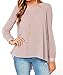 Chenghe Women Casual Chiffon Shirt Loose Long Sleeve Pleated Top Blouse