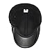 LETHMIK Flat Cap Cabby Hat Genuine Leather Vintage Newsboy Cap Ivy Driving Cap XL-Black