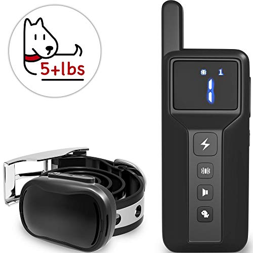 Enrivik Small Remote Dog Training Collar with Beep and Vibration Modes for Pet Behavior Training – Suitable for Extra Small, Medium or Large Dogs (5+ lbs)