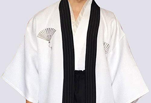 Men 3pcs Japanese Traditional Samurai Hakama Uniform Kimono Cosplay Robe Outfit Costume Horse Riding Umanori by Lowprofile White