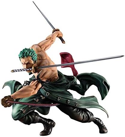 Amazon Com Skwingt cm High One Piece Roronoa Zoro New World Standing Posture Battle Form Three Thousand World Three Knife Flow Pvc Hand Model Doll Decoration Birthday Gift Beautiful Boxed Home Kitchen