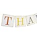 Give Thanks Paper Banner Hanging Garland - Thanksgiving Banner Sign - Thanksgiving Party Decoration - Fall Autumn Decor