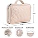 AVEEPA Travel Jewelry Organizer – Travel Jewelry Case with Magnetic Snaps, Detachable Earrings Pad, Necklace Holder (Nude Pink), Jewerly Holder Organizer with an Outside Pocket