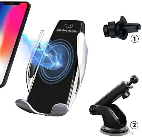 Wireless Car Charger Mount,Automatic Clamping 7.5W/10W Qi Fast Car Charging Phone Holder Air Vent Dashboard Windshield For iPhone Xs/Xs Max/XR/X/ 8/8 Plus,Samsung Galaxy S10/S10+/S9 /S9+/S8