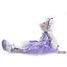 Wewill Super Cute Plush Ballerina Teddy Bear Stuffed Animal Creative Toy 15-Inch (Purple)