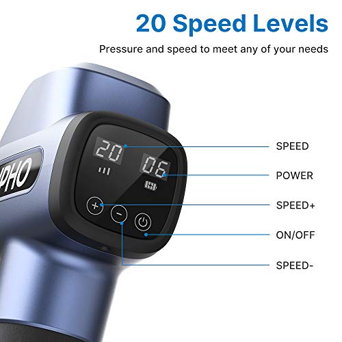 RENPHO Percussion Massage Gun Deep Tissue, Professional Powerful Muscle Massage Gun for Athletes