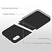 iPhone X Case, Liquid Silicone Gel Rubber Matte Anti Scratch Minimalist Thin Ultra Slim Case Fit with Soft Microfiber Lining Shock Absorbing Comfort 3D Full Protective Cover for iPhone X 10 (Black)