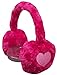 N'Ice Caps Girls Soft Velboa Faux Fur Ear Muffs with Heart Embroidery (fuchsia/pink)