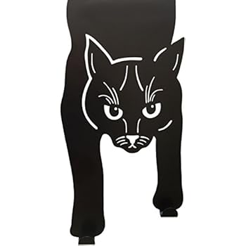 Over the Door Cat Double Hook Hanger I Perfect for Cat Lovers I Heavy Duty Iron Organizer for Hanging Towels, Clothes, Coats, Robes, Keys | Black | by Cat-Nab