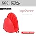Silicone Heat Resistant Cooking Pinch Mitts, Mini Oven Mitts, Gloves, Cooking Pinch Grips, Pot Holder and potholder for kitchen, by Topshome(Red)