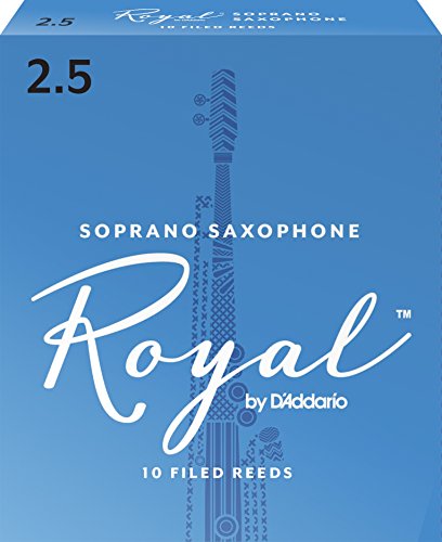 Rico Royal Soprano Sax Reeds, Strength 2.5, 10-pack