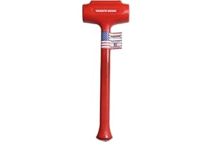 Trusty-Cook - Polyurethane Dead Blow Hammer (88 oz, Red)