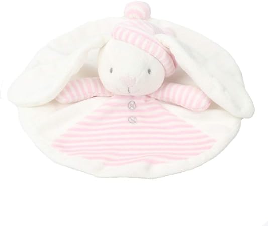 Amazon ベビー用癒しタオル ぬいぐるみタオル キッズ用抱っこタオル 抱っこ毛布 安心毛布 寝かしつけ用 赤ちゃんタオル おしゃぶり 癒し 可愛いウサギ ベビーカー用 ふわふわ お出産祝い ピンク 寝かしつけ用おもちゃ おもちゃ