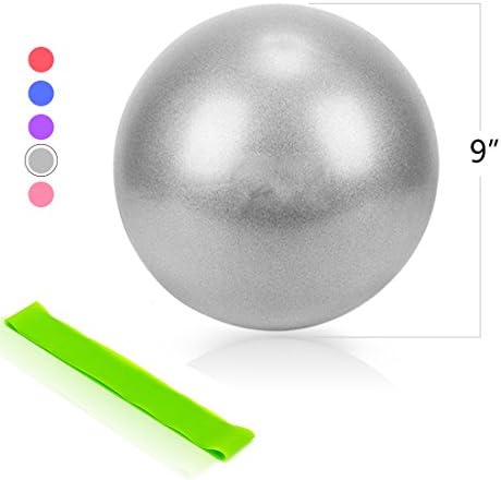 Universal Pier Mini Exercise Work Out Ball, Perfect for yoga, barre, core training, Focus on strengthening and toning, Balance trainer to improve stability, Work your entire body (Storm Grey)