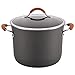 Rachael Ray Cucina Hard Anodized Nonstick Stockpot / Stock Pot - 10 Quart, Gray