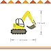 Construction Birthday Banner | Bday Sign Bunting Garland | Truck Excavator Party Decoration for Boy