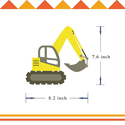 3 Construction+Birthday+Bunting+Excavator+Decoration