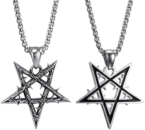 Amazon.com: Blowin Black Stainless Steel Church of Satan Satanic