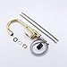 KES Brass Singel Lever High Arc Pull Down Kitchen Faucet with Retractable Pull Out Wand, Swivel Spout, Titanium Gold, L6915-4