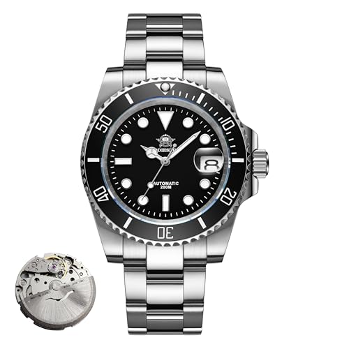 ADDIESDIVE 41 MM Dive Watch Automatic Watches for Men Sapphire Glass 200 M Waterproof BGW9 Luminous Analog Multicolor
