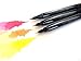 Kalesa Watercolor Brush Marker Pens, 1.5 mm Pointed Felt Nib, Medium Firm Tip, Set of 12 Colors