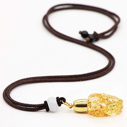 WUFANGFF Glass Necklace Ladies Jewelry Essential Oil Bottle Modeling Minimalist Fashion