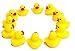 Dazzling Toys Mini Rubber Ducks Pack of 24 Ducky Floats Baby Kids Bath Toy Shower Birthday Party Favors (24)
