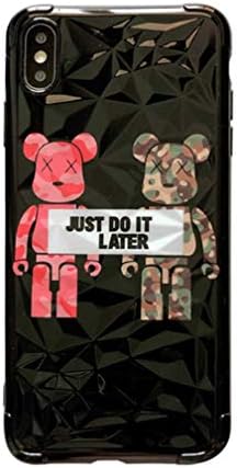 Case for iPhone 7 Plus/iPhone 8 Plus, KAWS Diamond Pattern Print Cartoon Soft Shell Drop Protection Case