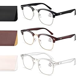 Rutony 3 Pack Blue Light Blocking Glasses Men