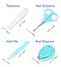 4 Piece Baby Nail Clipper Set | Complete Manicure Clipper Kit for Infants and Toddlers | Nail Clippers, Safety Scissors, Tweezer & File | Healthy Baby Care Set by Boxiki Kids. (Green)