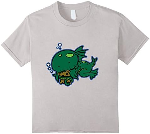 unisex-child Rookery Merch Dread Lies Dreaming Horror Monster tee 12 Silver